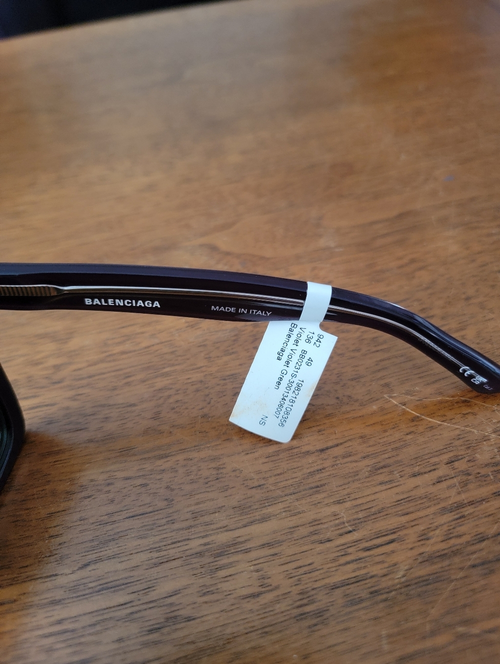 Baleciaga purple sunglasses BB0231S, NWT! - Picture 3 of 6